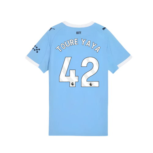 2025-2026 Man City Home Shirt (Womens) (Toure Yaya 42)