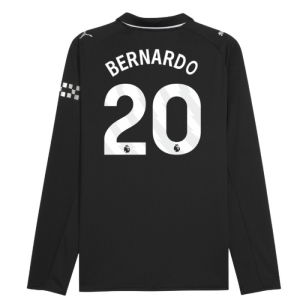 2025-2026 Man City Long Sleeve Away Shirt (Bernardo 20)
