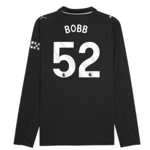 2025-2026 Man City Long Sleeve Away Shirt (Bobb 52)