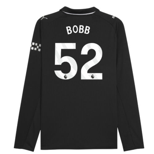 2025-2026 Man City Long Sleeve Away Shirt (Bobb 52)
