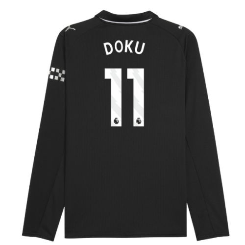 2025-2026 Man City Long Sleeve Away Shirt (Doku 11)  2025-2026 Man City Long Sleeve Away Shirt (Doku 11)