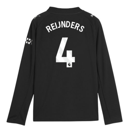 2025-2026 Man City Long Sleeve Away Shirt (Kids) (Reijnders 4)