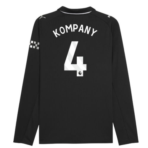 2025-2026 Man City Long Sleeve Away Shirt (Kompany 4)