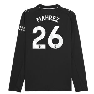 2025-2026 Man City Long Sleeve Away Shirt (Mahrez 26)