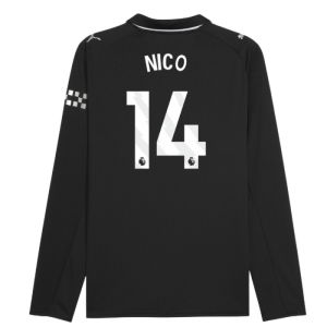 2025-2026 Man City Long Sleeve Away Shirt (Nico 14)