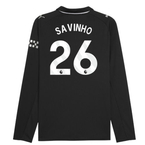 2025-2026 Man City Long Sleeve Away Shirt (Savinho 26)  2025-2026 Man City Long Sleeve Away Shirt (Savinho 26)