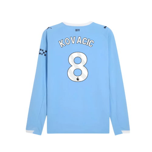 2025-2026 Man City Long Sleeve Home Shirt (Kovacic 8)