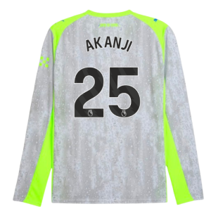 2025-2026 Man City Long Sleeve Third Shirt (Akanji 25)