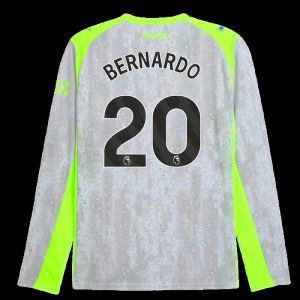 2025-2026 Man City Long Sleeve Third Shirt (Bernardo 20)
