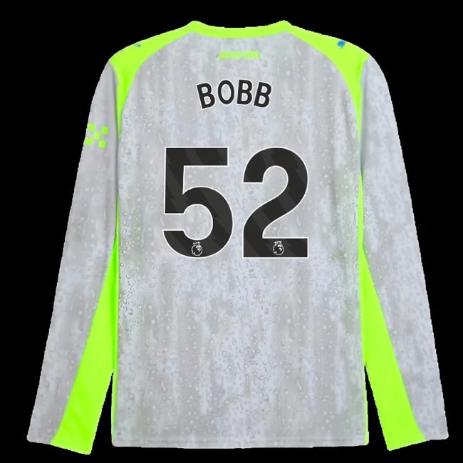 2025-2026 Man City Long Sleeve Third Shirt (Bobb 52)