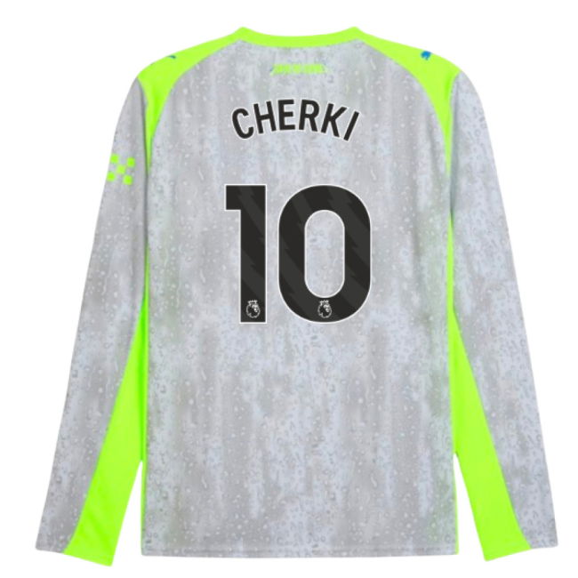 2025-2026 Man City Long Sleeve Third Shirt (Cherki 10)