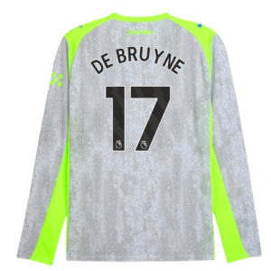 2025-2026 Man City Long Sleeve Third Shirt (De Bruyne 17)