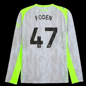 2025-2026 Man City Long Sleeve Third Shirt (Foden 47)