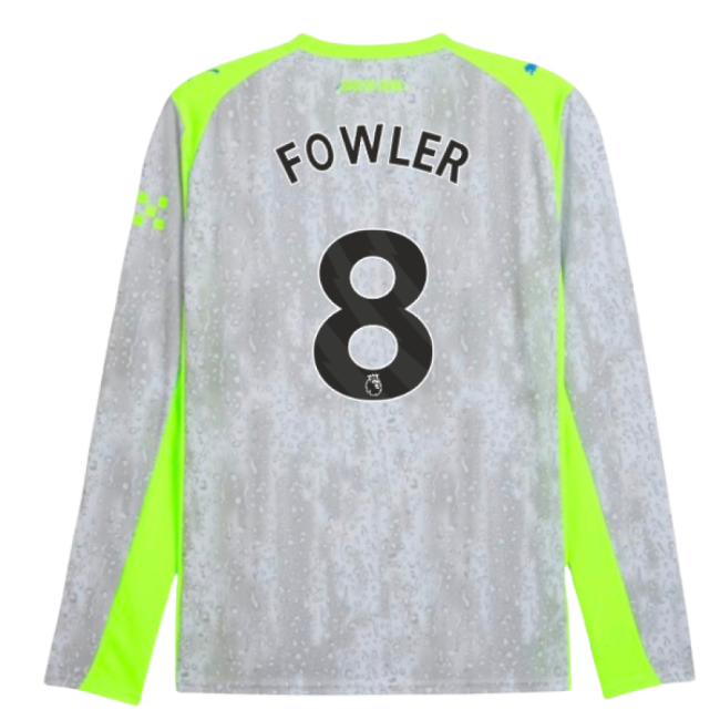 2025-2026 Man City Long Sleeve Third Shirt (Fowler 8)