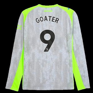 2025-2026 Man City Long Sleeve Third Shirt (Goater 9)