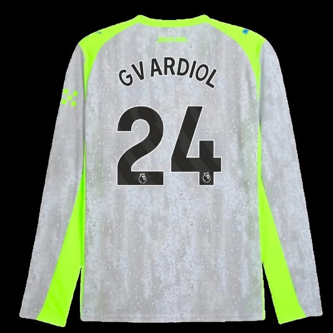 2025-2026 Man City Long Sleeve Third Shirt (Gvardiol 24)