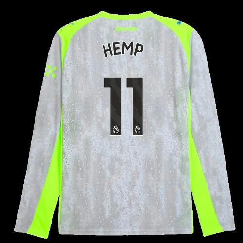 2025-2026 Man City Long Sleeve Third Shirt (Hemp 11)