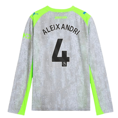 2025-2026 Man City Long Sleeve Third Shirt (Kids) (Aleixandri 4)