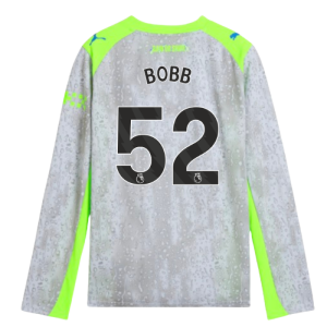 2025-2026 Man City Long Sleeve Third Shirt (Kids) (Bobb 52)