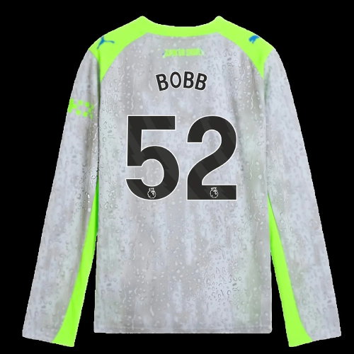 2025-2026 Man City Long Sleeve Third Shirt (Kids) (Bobb 52)