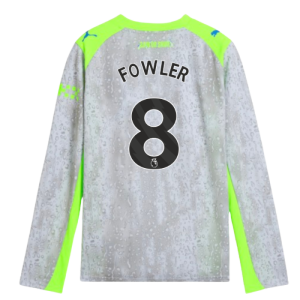 2025-2026 Man City Long Sleeve Third Shirt (Kids) (Fowler 8)