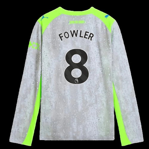 2025-2026 Man City Long Sleeve Third Shirt (Kids) (Fowler 8)