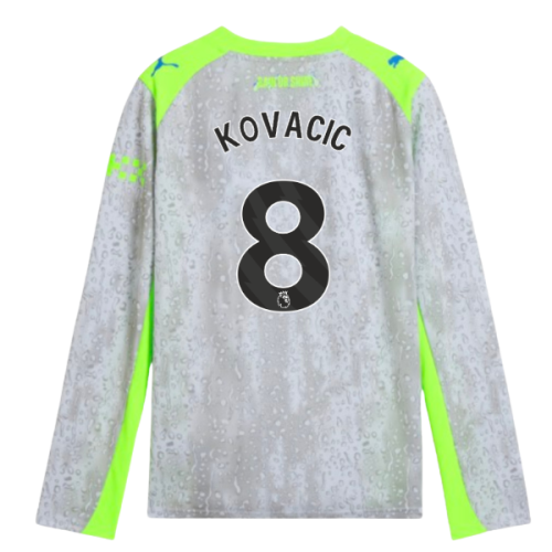 2025-2026 Man City Long Sleeve Third Shirt (Kids) (Kovacic 8)