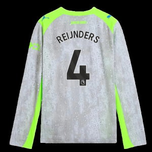 2025-2026 Man City Long Sleeve Third Shirt (Kids) (Reijnders 4)