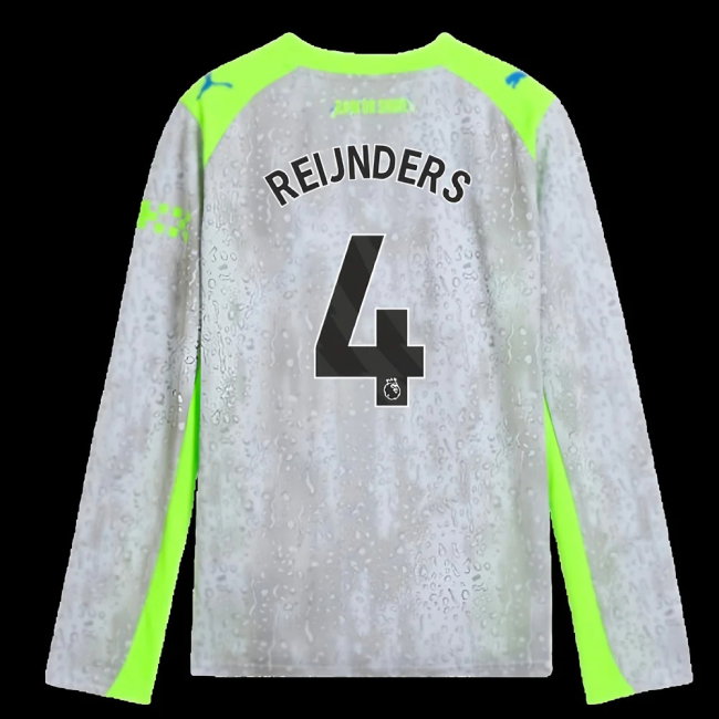 2025-2026 Man City Long Sleeve Third Shirt (Kids) (Reijnders 4)
