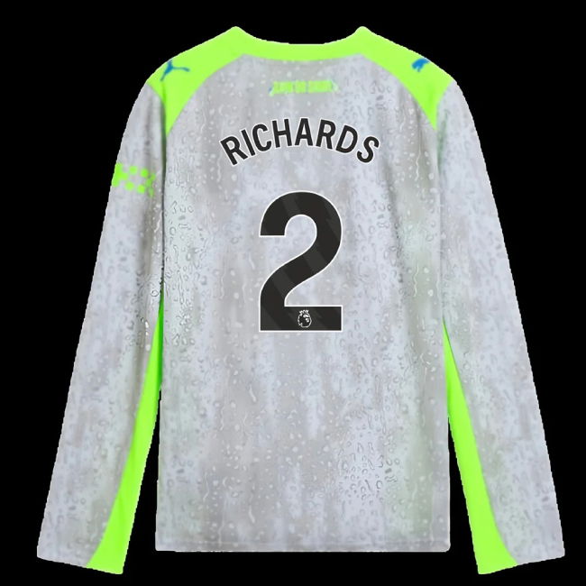 2025-2026 Man City Long Sleeve Third Shirt (Kids) (Richards 2)