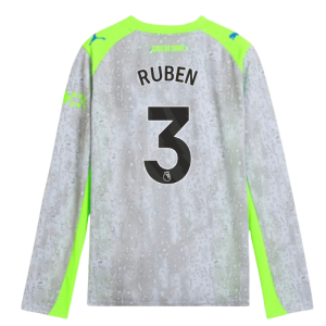 2025-2026 Man City Long Sleeve Third Shirt (Kids) (Ruben 3)