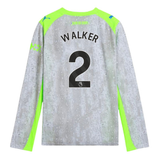 2025-2026 Man City Long Sleeve Third Shirt (Kids) (Walker 2)