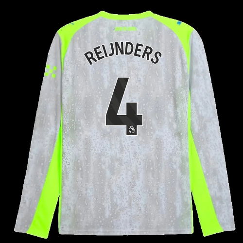2025-2026 Man City Long Sleeve Third Shirt (Reijnders 4)