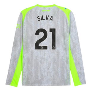 2025-2026 Man City Long Sleeve Third Shirt (Silva 21)
