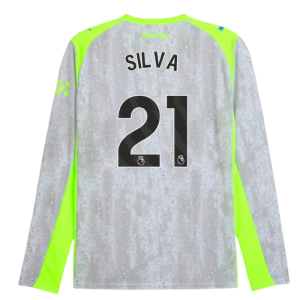 2025-2026 Man City Long Sleeve Third Shirt (Silva 21)
