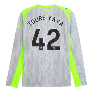 2025-2026 Man City Long Sleeve Third Shirt (Toure Yaya 42)