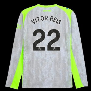 2025-2026 Man City Long Sleeve Third Shirt (Vitor Reis 22)