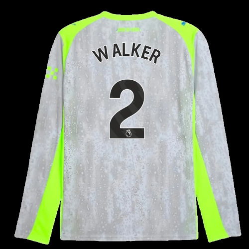 2025-2026 Man City Long Sleeve Third Shirt (Walker 2)