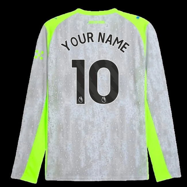 2025-2026 Man City Long Sleeve Third Shirt (Your Name)