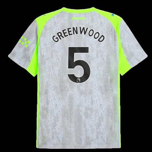 2025-2026 Man City Third Shirt (Greenwood 5)