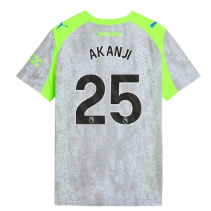 2025-2026 Man City Third Shirt (Kids) (Akanji 25)