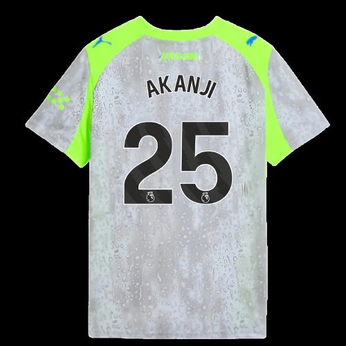 2025-2026 Man City Third Shirt (Kids) (Akanji 25)