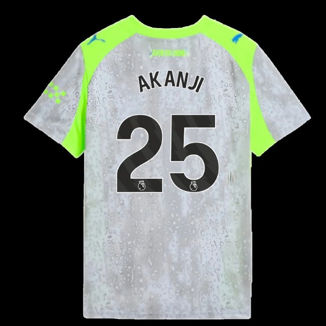 2025-2026 Man City Third Shirt (Kids) (Akanji 25)