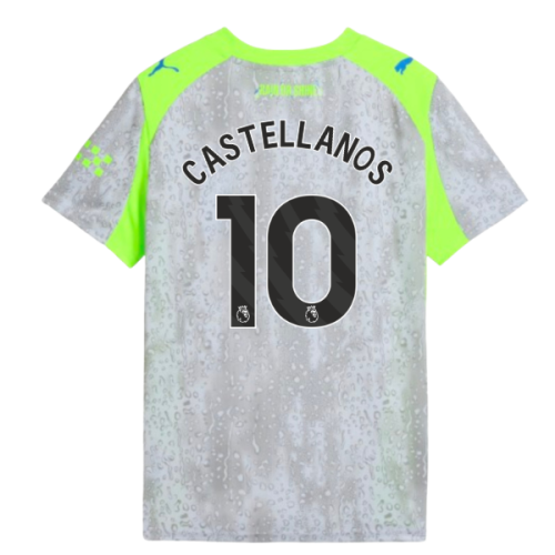 2025-2026 Man City Third Shirt (Kids) (Castellanos 10)