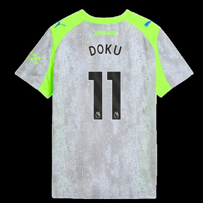 2025-2026 Man City Third Shirt (Kids) (Doku 11)