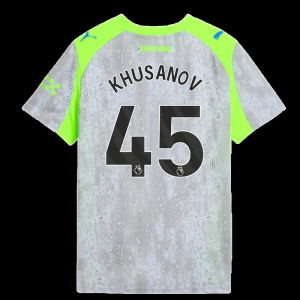 2025-2026 Man City Third Shirt (Kids) (Khusanov 45)