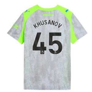 2025-2026 Man City Third Shirt (Kids) (Khusanov 45)