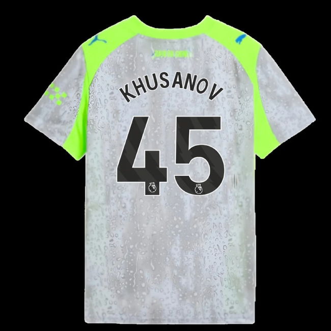 2025-2026 Man City Third Shirt (Kids) (Khusanov 45)