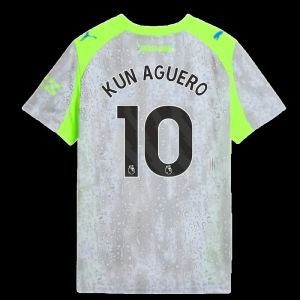 2025-2026 Man City Third Shirt (Kids) (Kun Aguero 10)