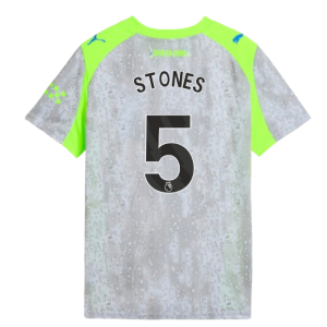 2025-2026 Man City Third Shirt (Kids) (Stones 5)